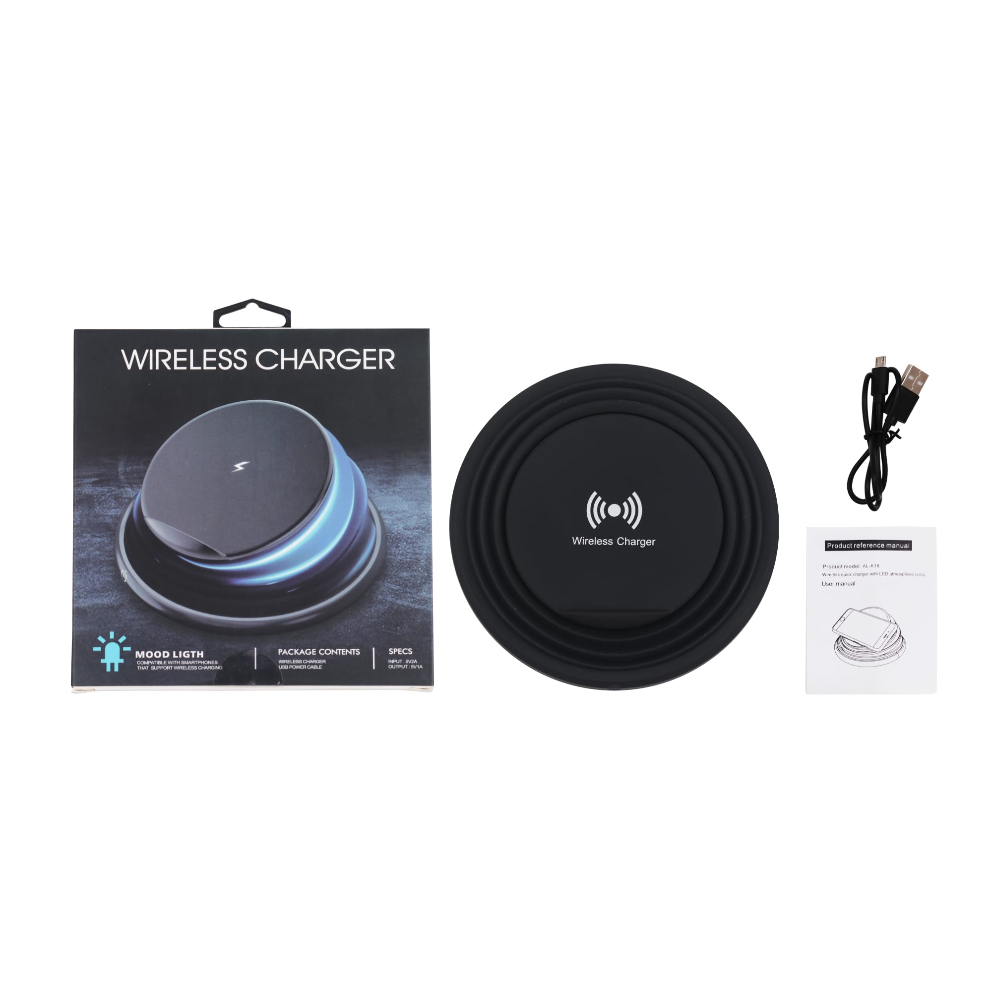 Foldable Light Up Wireless Charger - PCT040 Image 