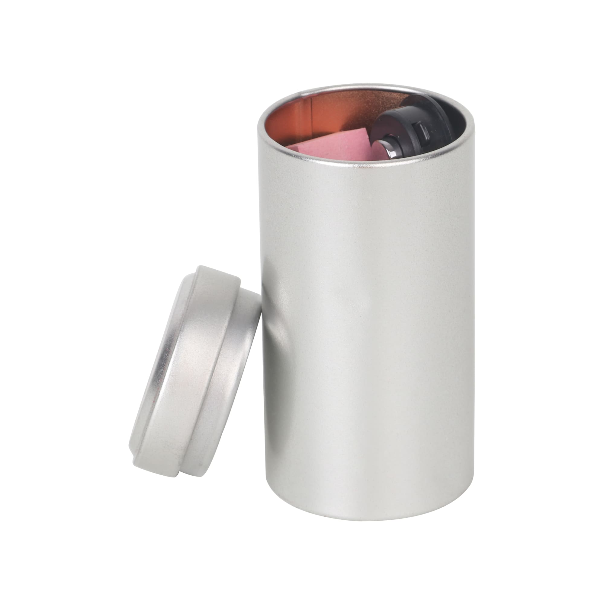 Medium Metal Cylinder Tin Canisters (45 x 90mm) - PCTC02 Image 