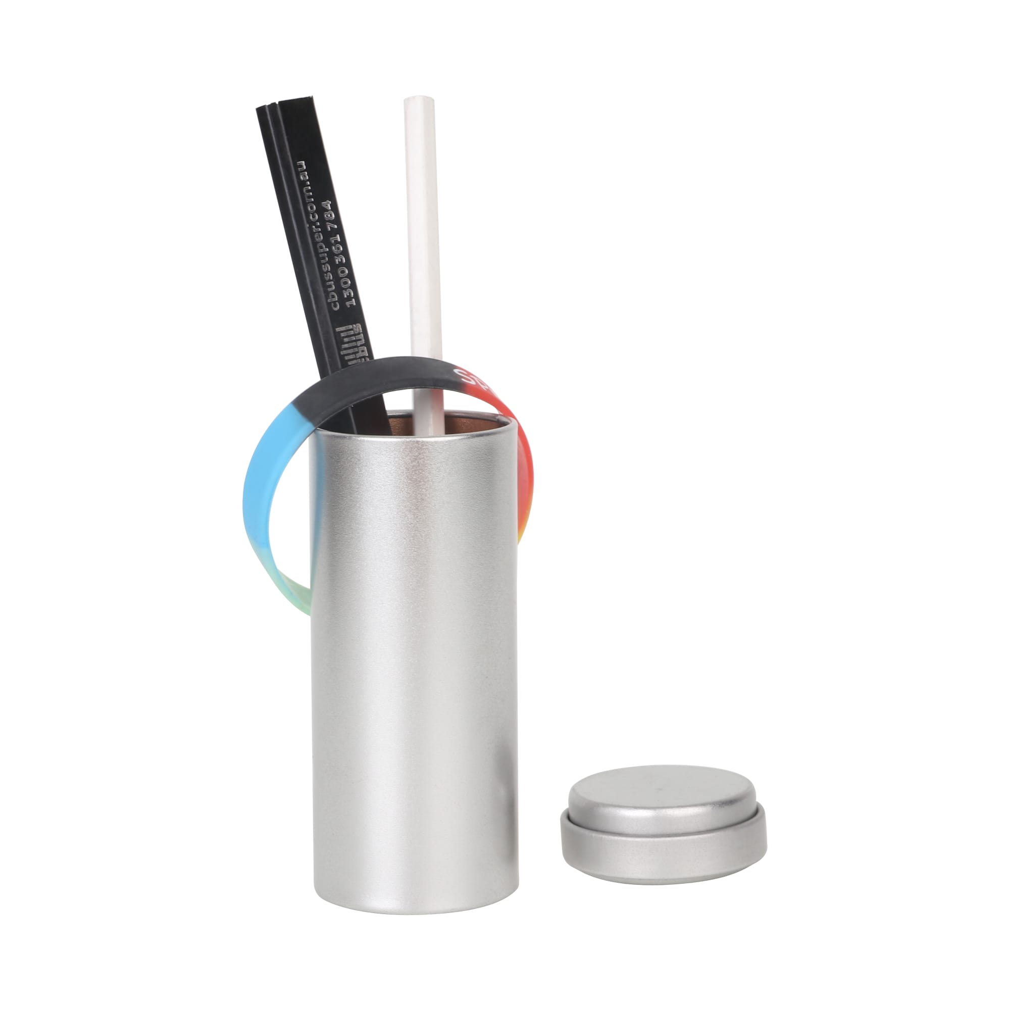 Large Metal Cylinder Tin Canisters (45 x 114mm) - PCTC03 Image