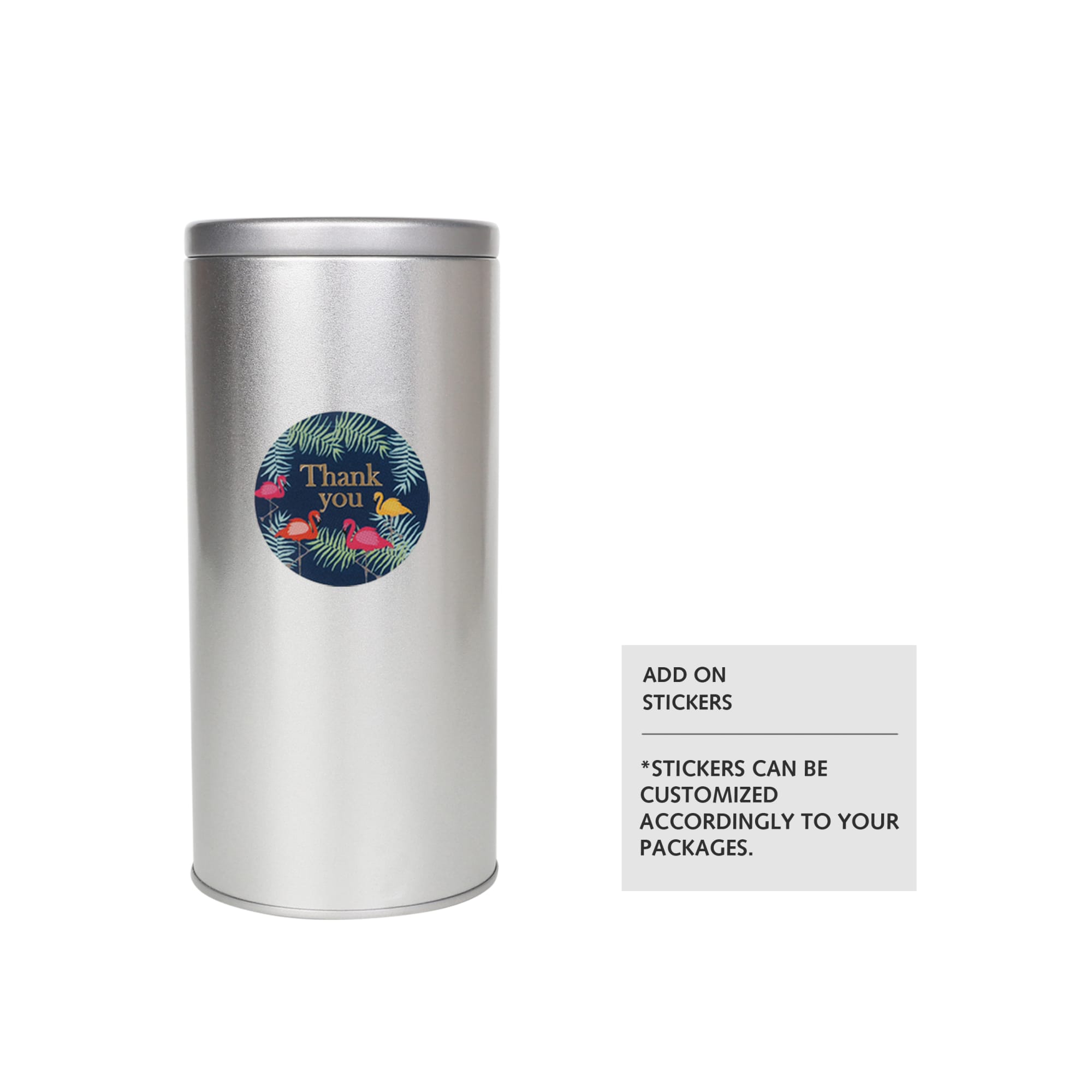 Large Tin Can with Lid (85 x 185mm) - PCTC13 Image 