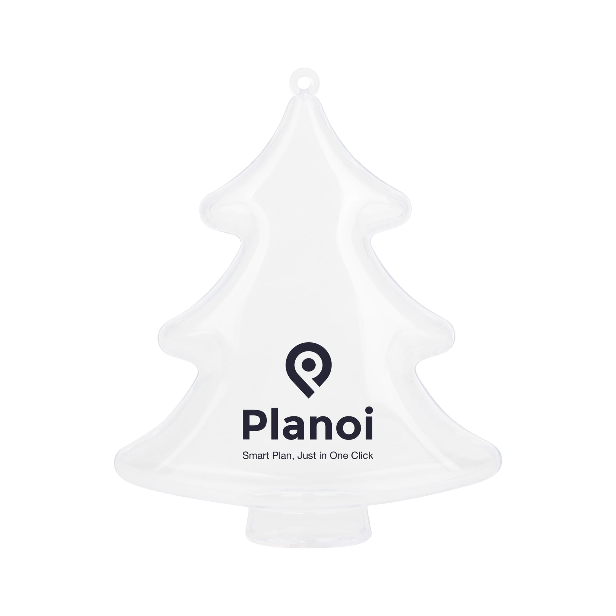 Tree Shaped Clear Plastic Ornament - PCTC22 Image 