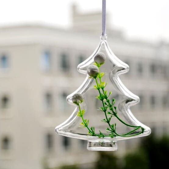 Tree Shaped Clear Plastic Ornament - PCTC22 Image 