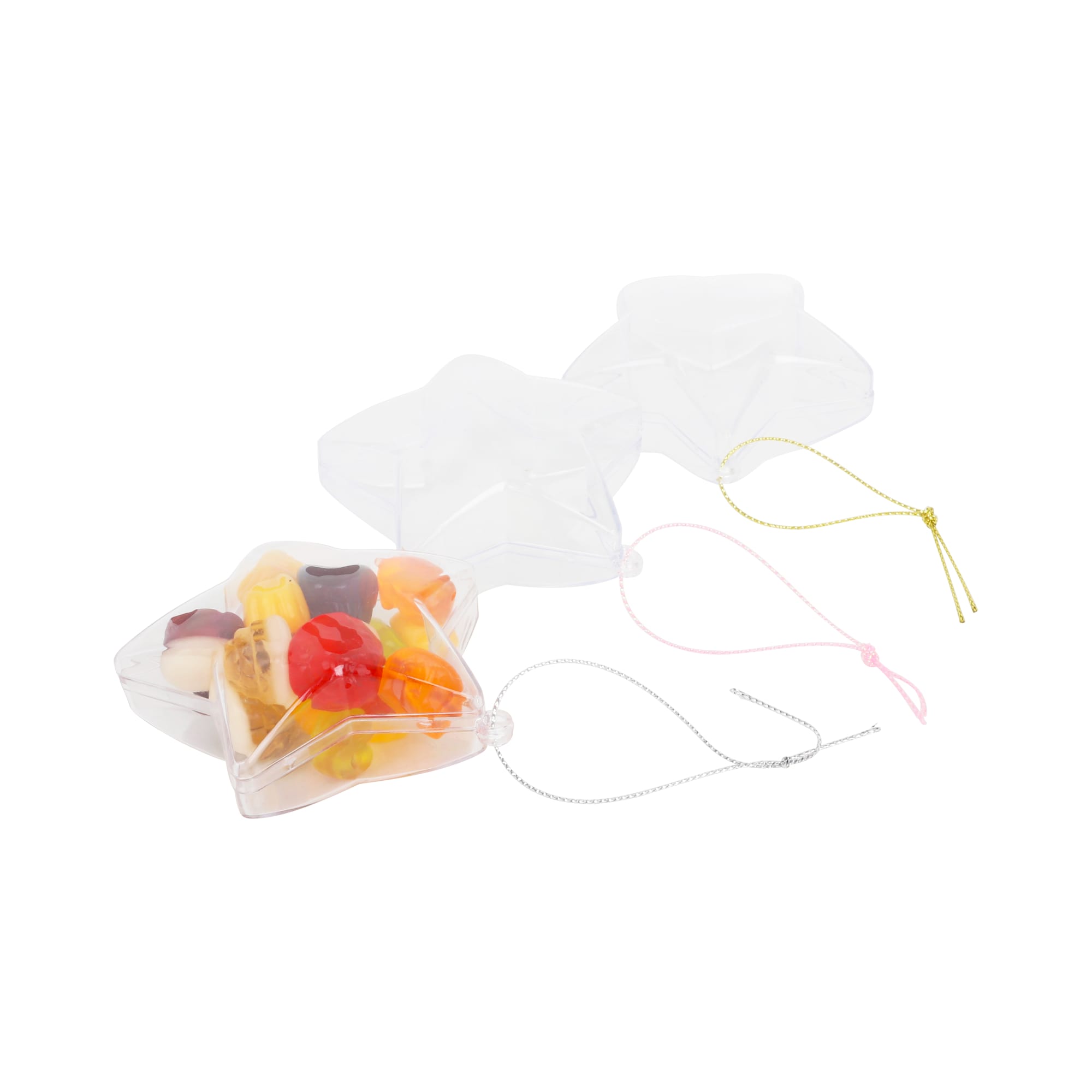 Star Shaped Clear Plastic Ornament - PCTC23 Image 
