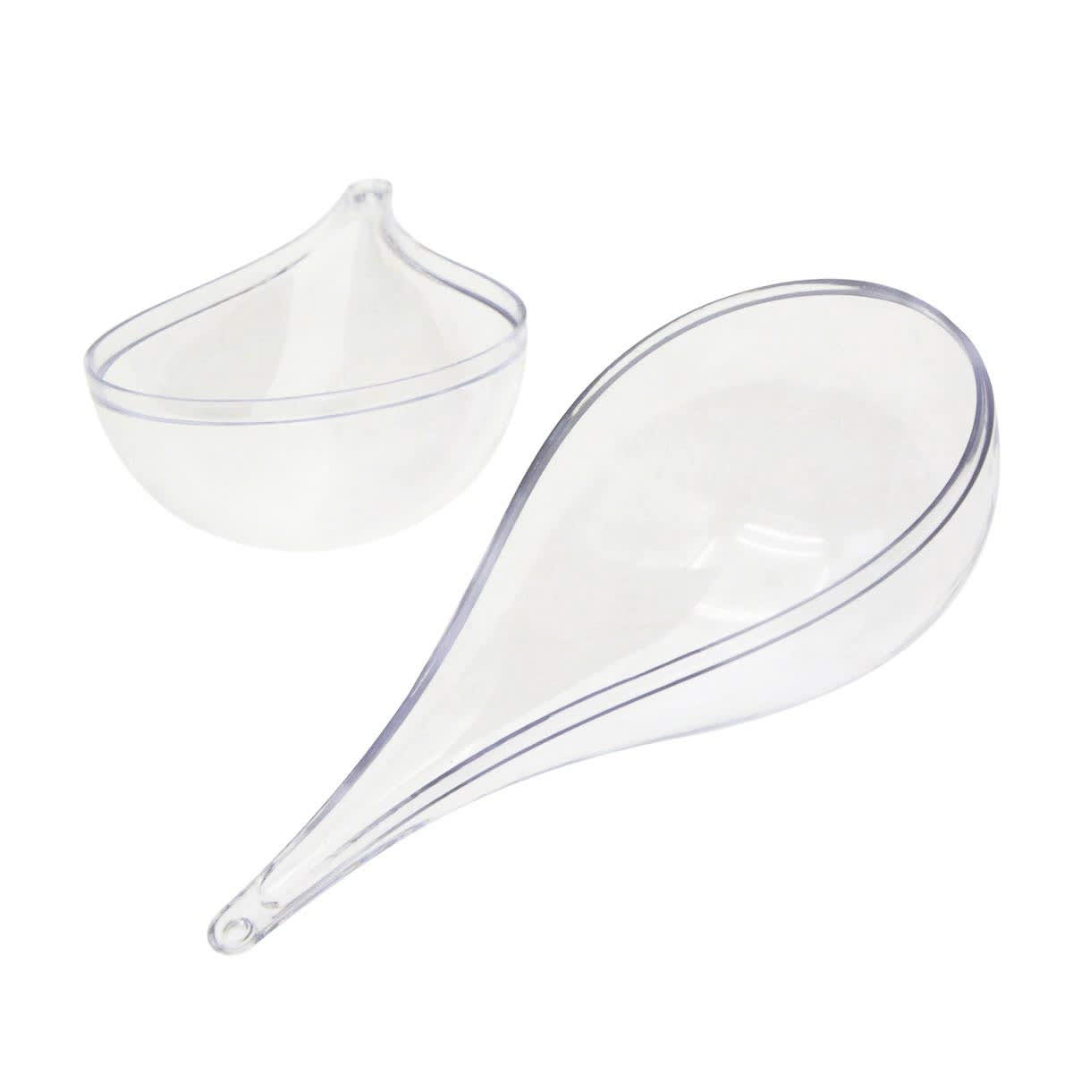 Teardrop Shaped Clear Plastic Ornament - PCTC25 Image 
