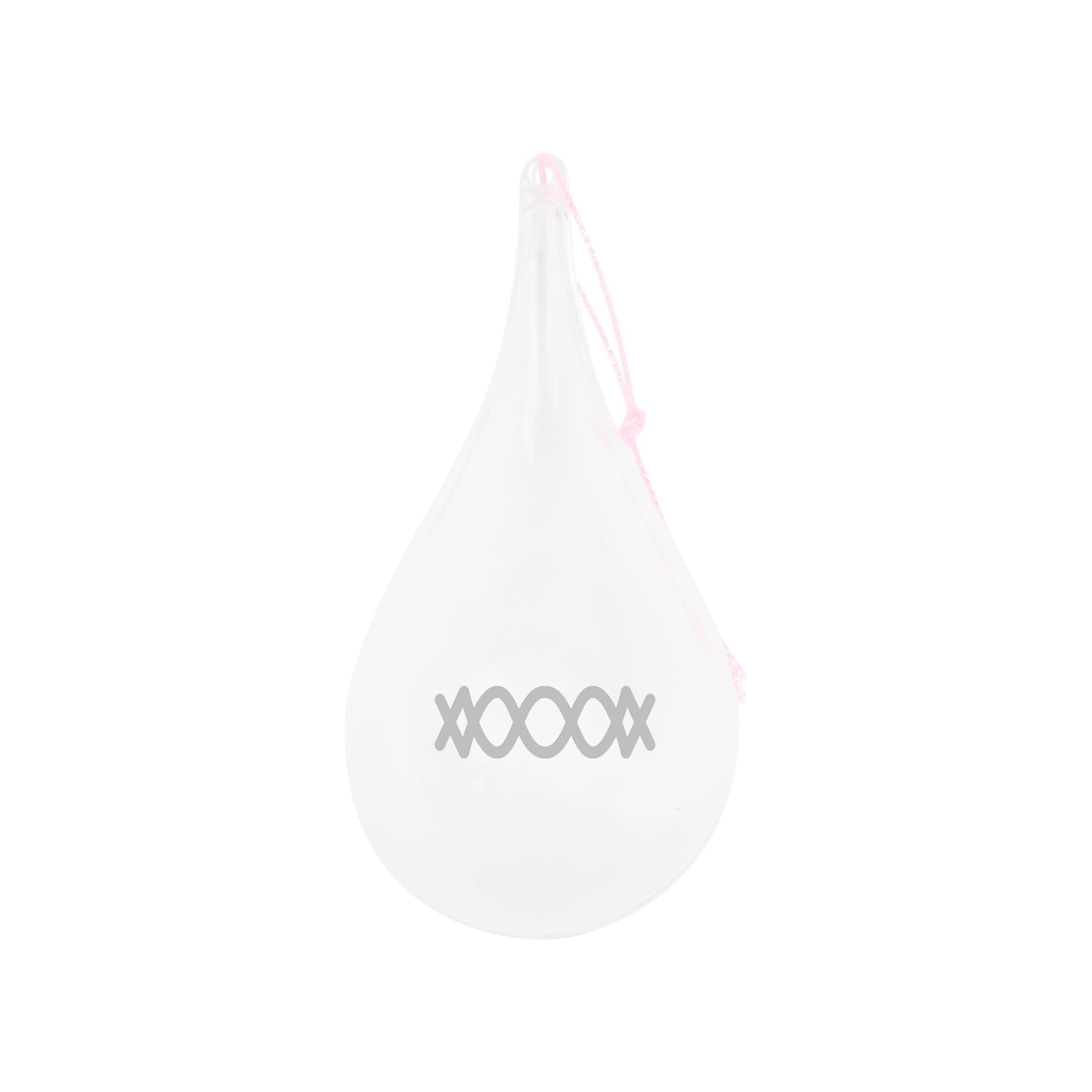 Teardrop Shaped Clear Plastic Ornament - PCTC25 Image 