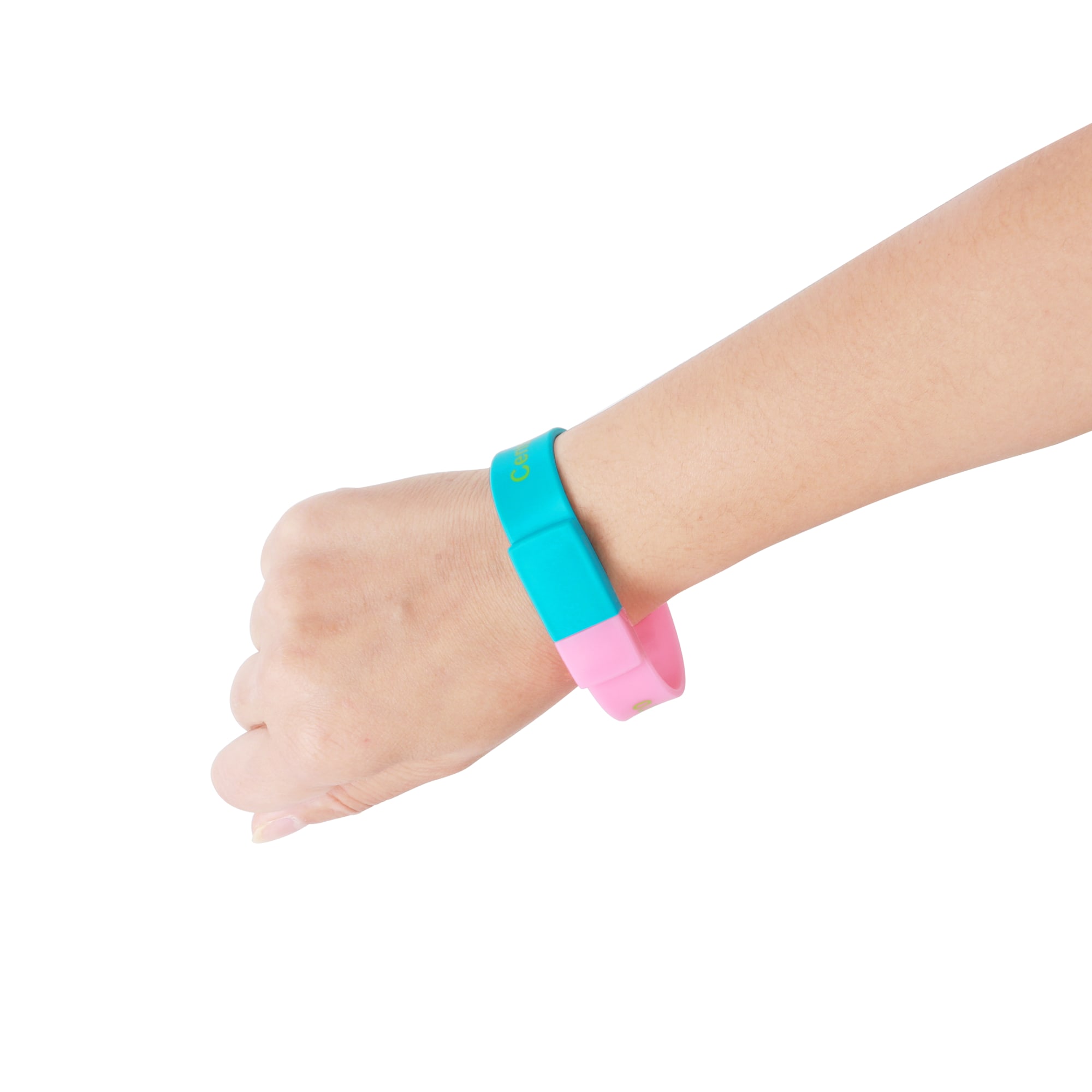 Sectional Coloured Wristband Flash Drive - PCU623A Image 