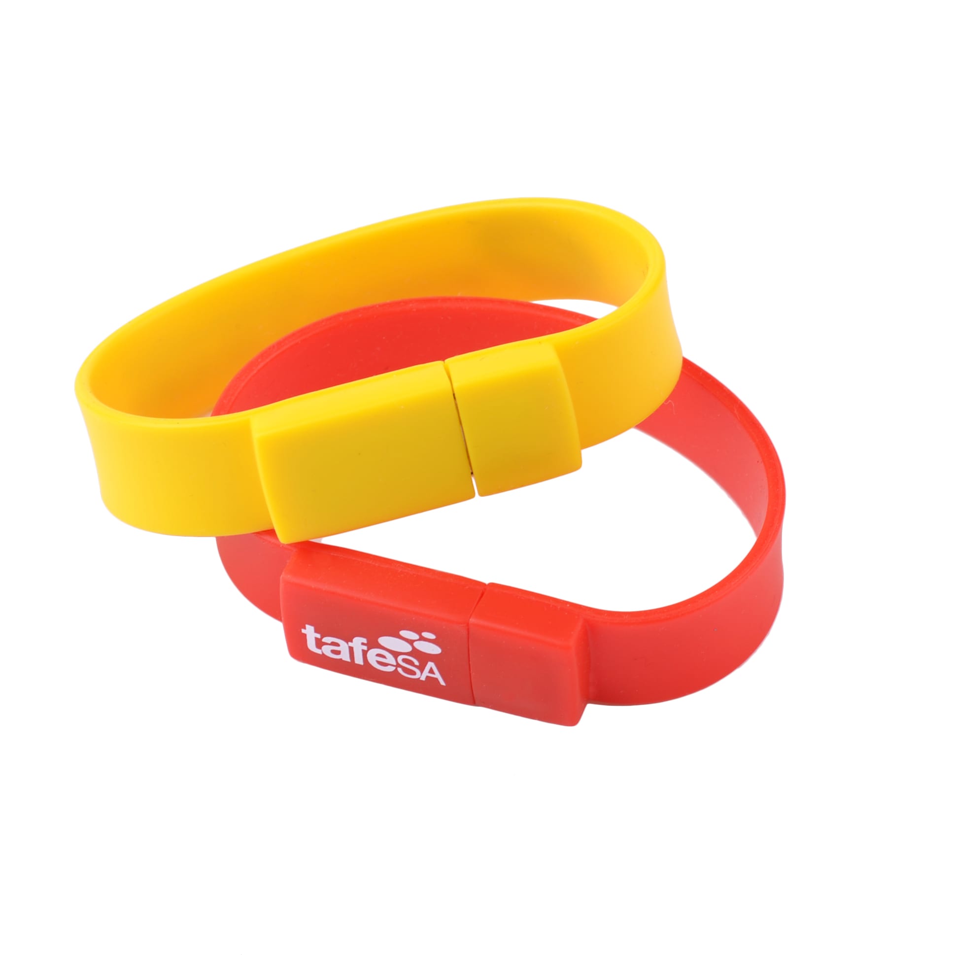 Rectangular Silicone Wristband Flash Drive - PCU623 Image