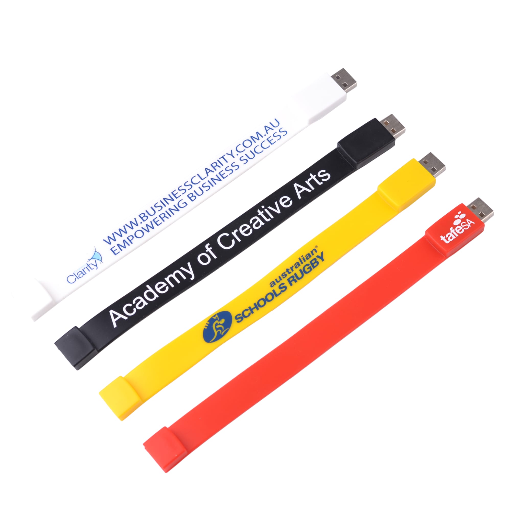 Rectangular Silicone Wristband Flash Drive - PCU623 Image