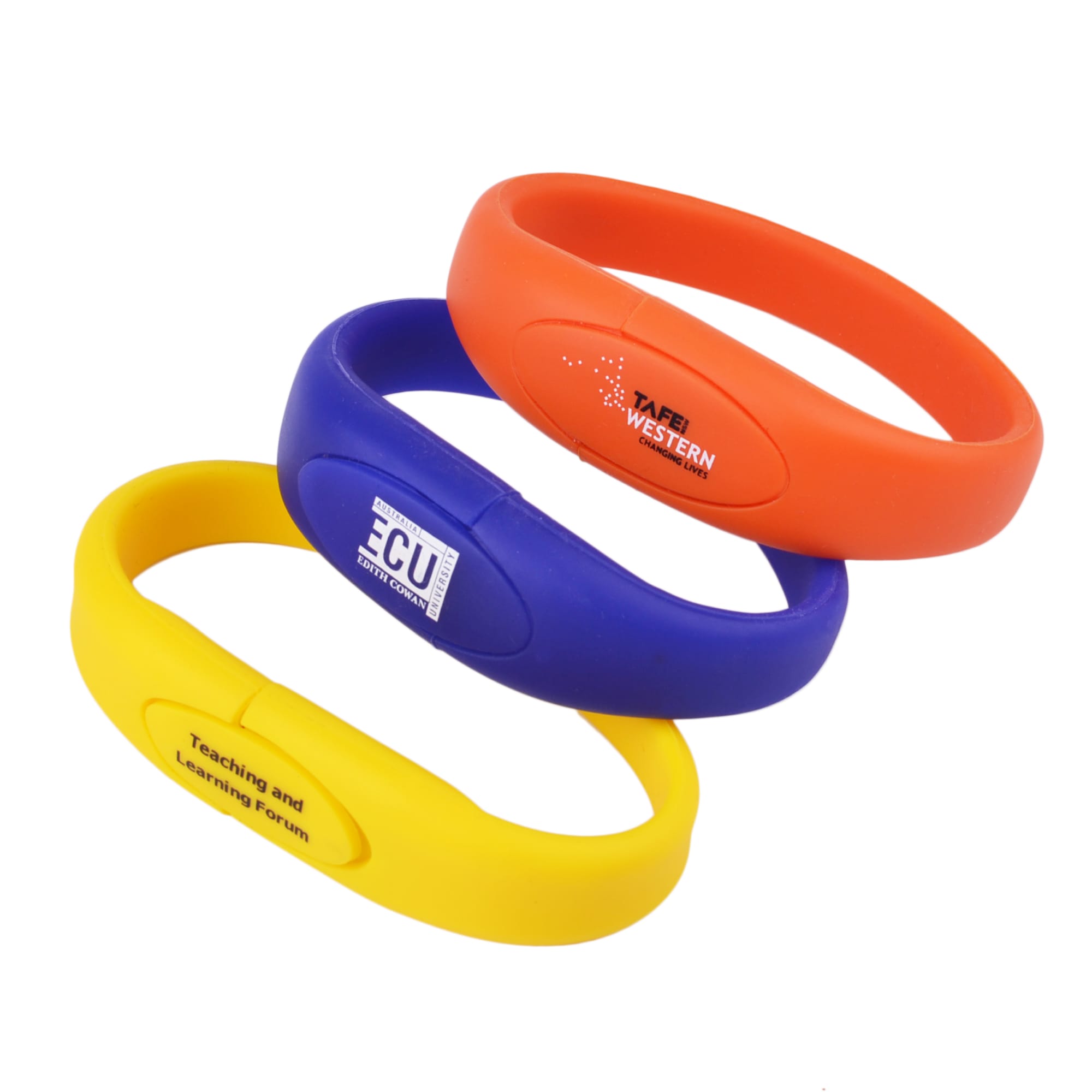 Oval Silicone Wristband Flash Drive - PCU658 Image
