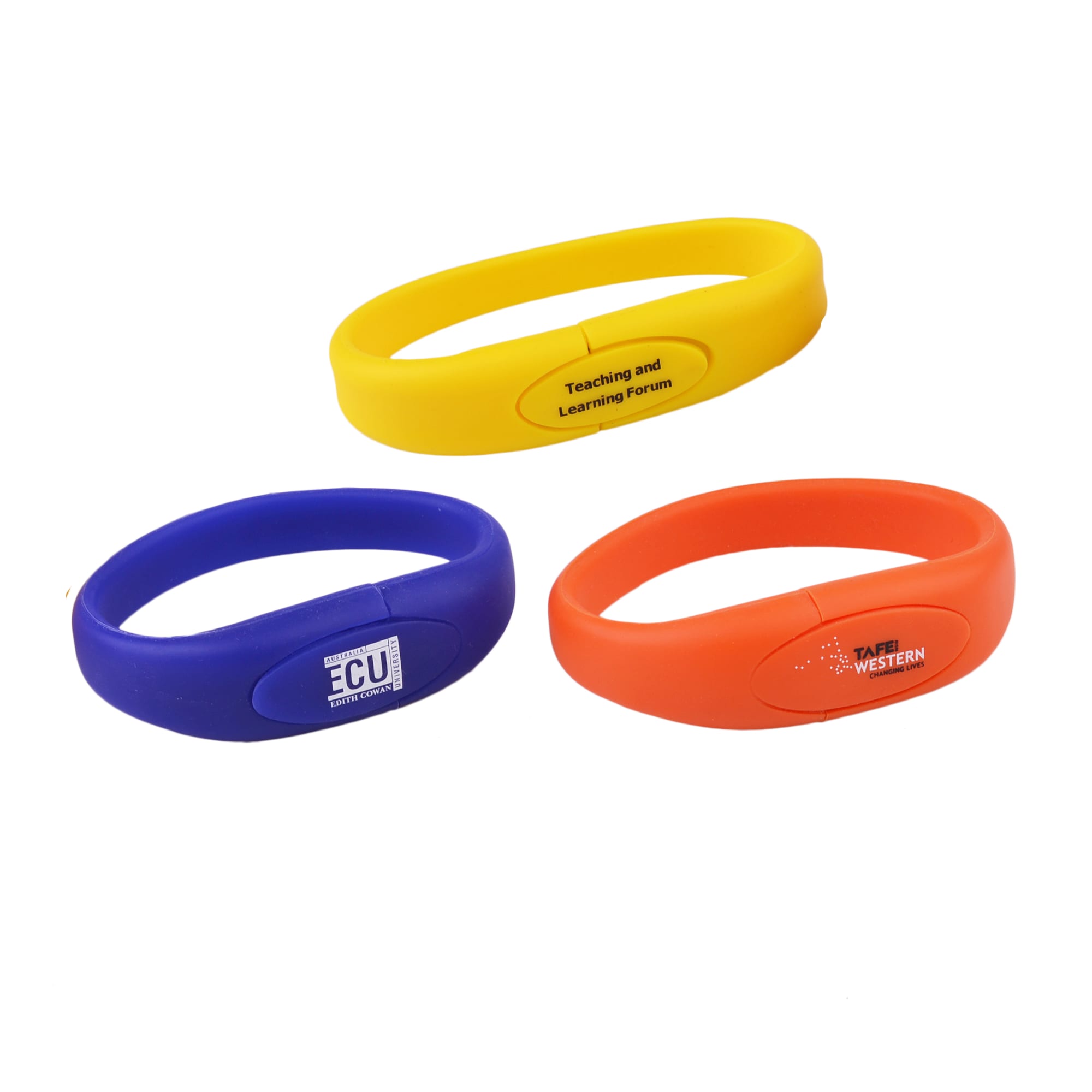 Oval Silicone Wristband Flash Drive - PCU658 Image