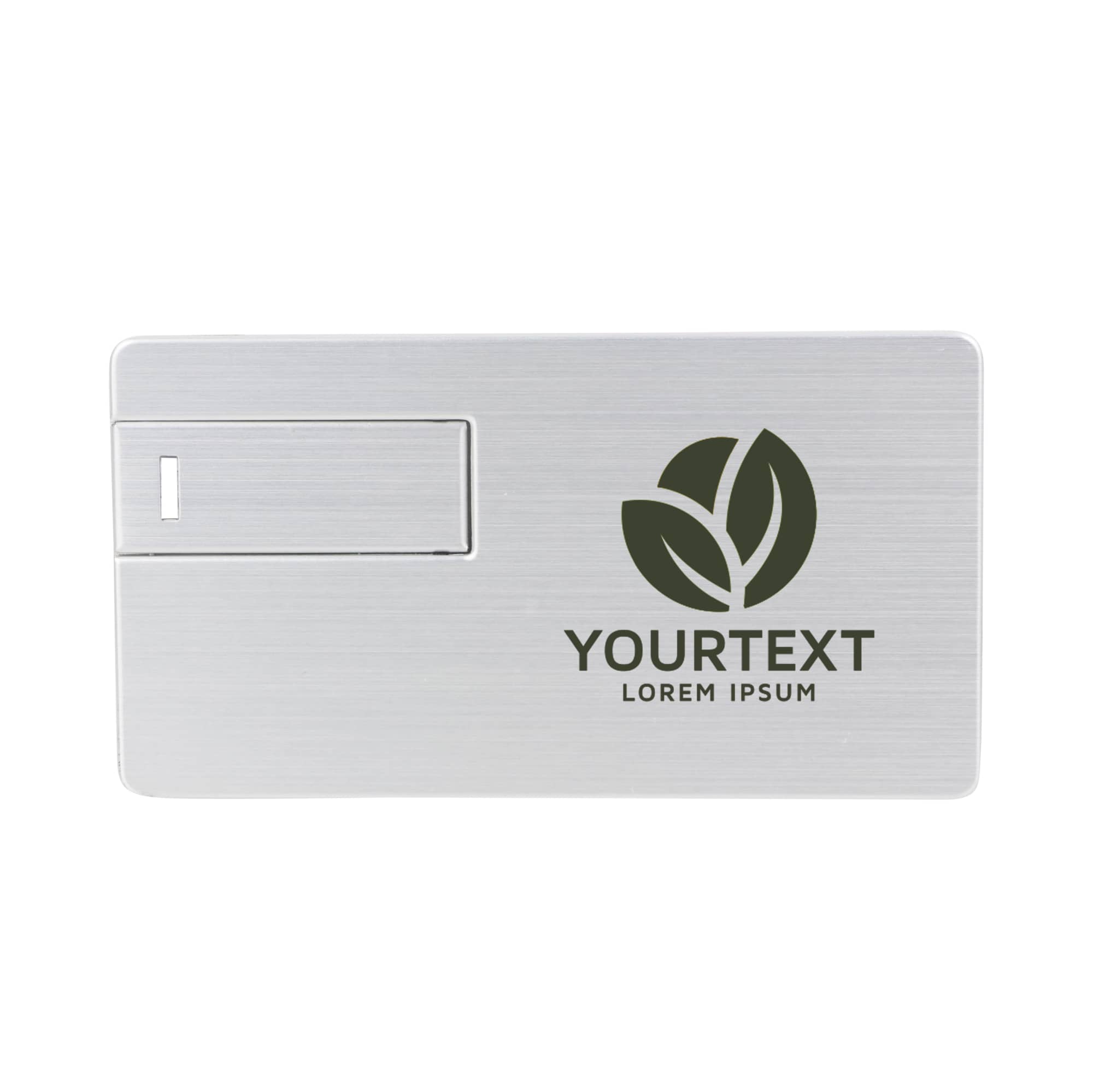 Large Alloy Card Shaped Flash Drive - PCU951 Image 