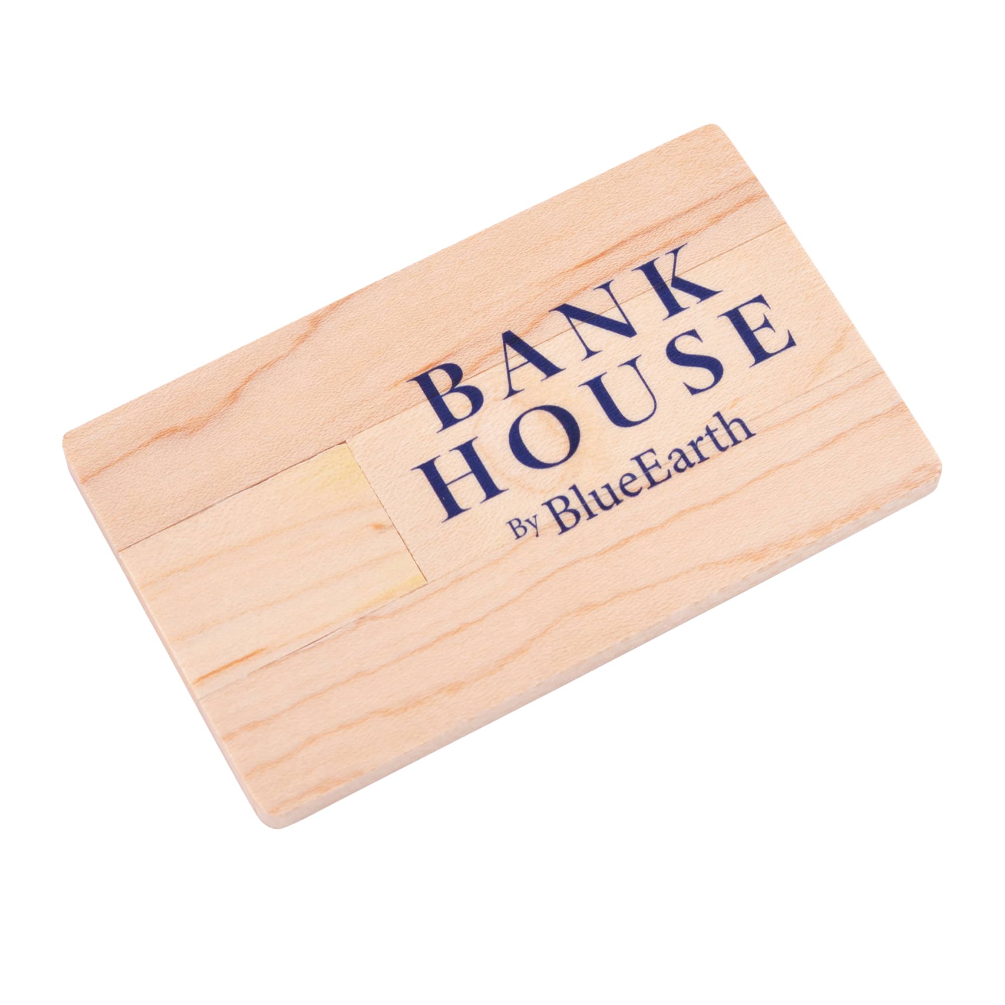 Wooden Credit Card Flash Drive - PCUW11 Image 