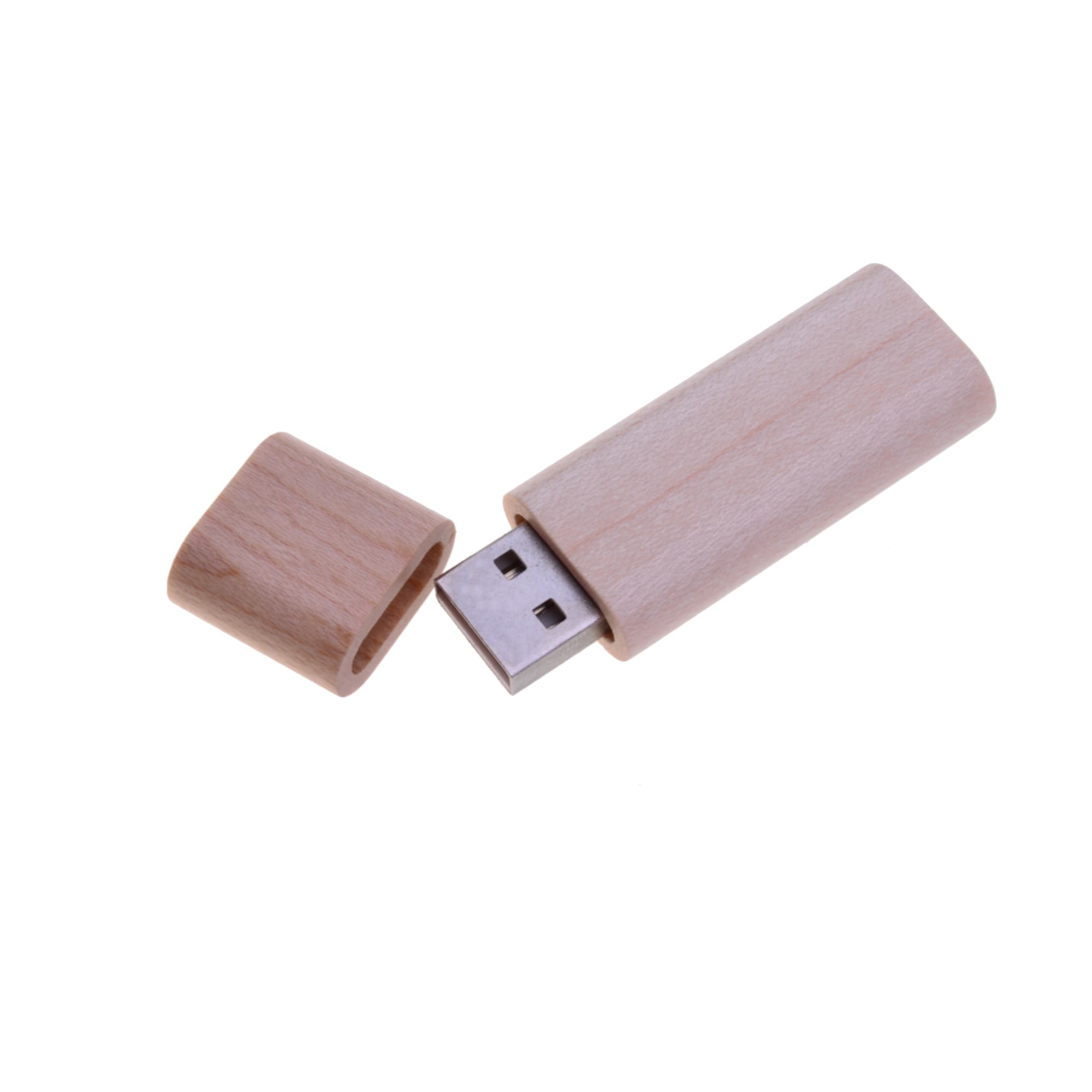Rounded Wooden Flash Drive - PCUW1 Image 