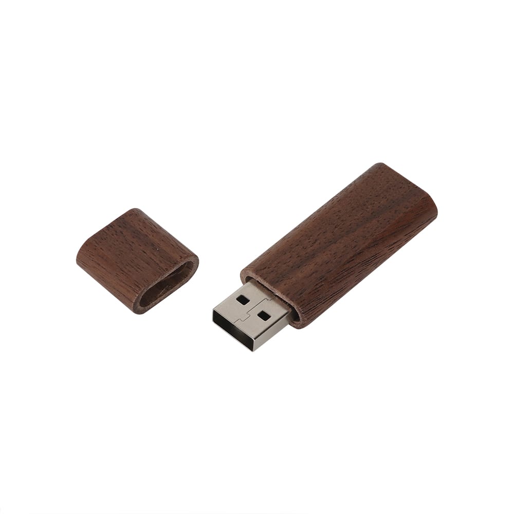 Rounded Wooden Flash Drive - PCUW1 Image 