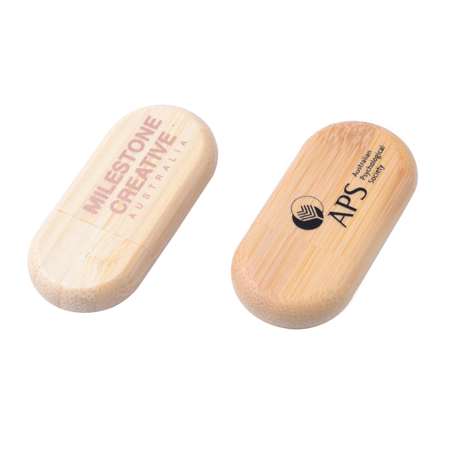 Oblong Wood Flash Drive - PCUW2 Image 