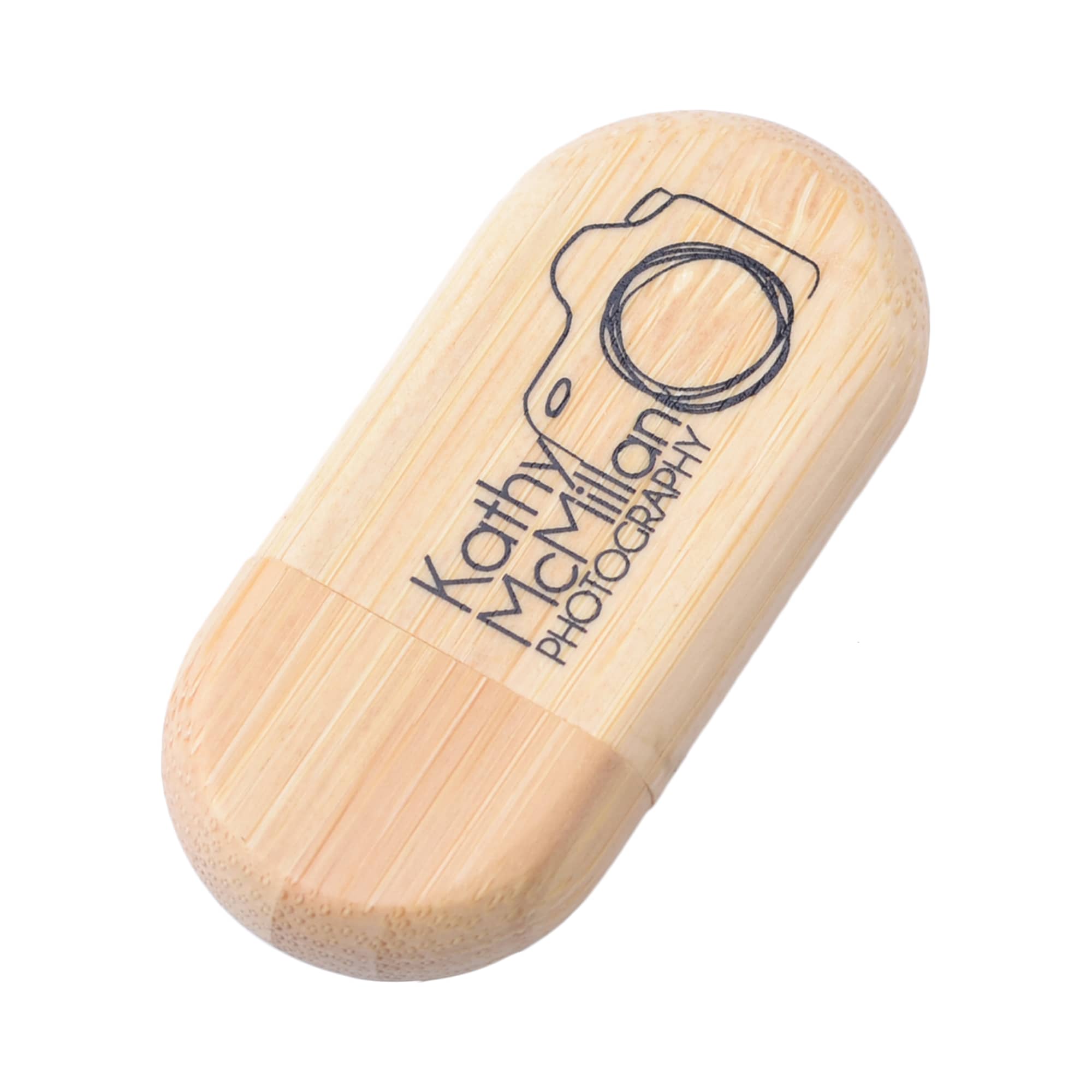 Oblong Wood Flash Drive - PCUW2 Image 
