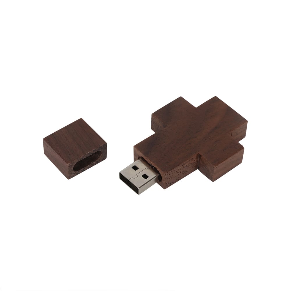 Cross Wooden Flash Drive - PCUW4 Image 