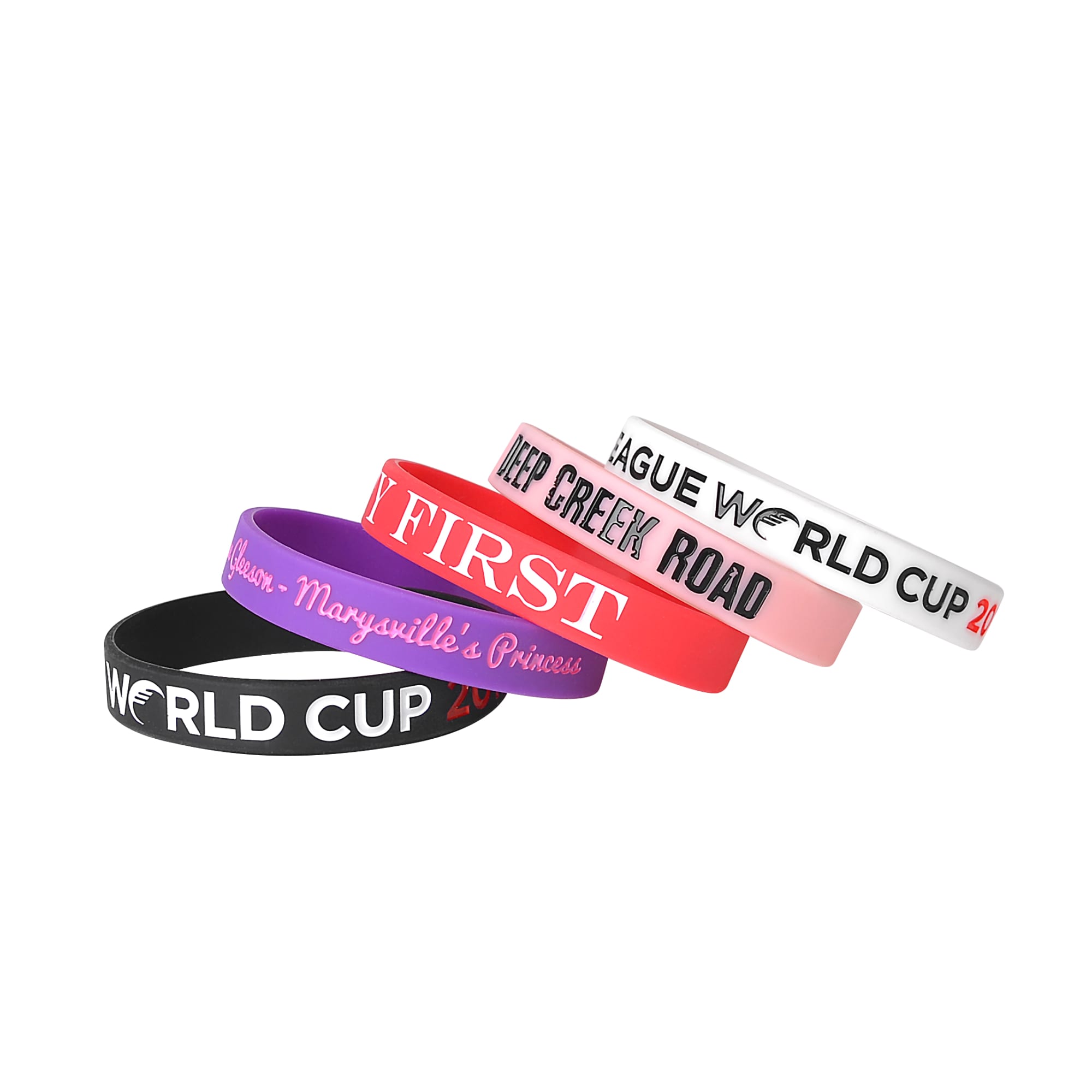 Debossed Colour Filled Wristband - PCW006 Image 