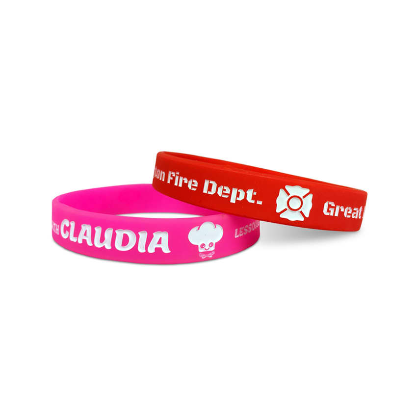 Debossed Colour Filled Wristband - PCW006 Image 