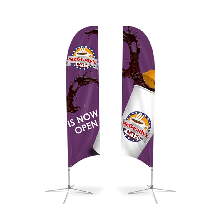 Medium(70.4*300cm) Concave Feather Banners 13ft - POS02 Image 