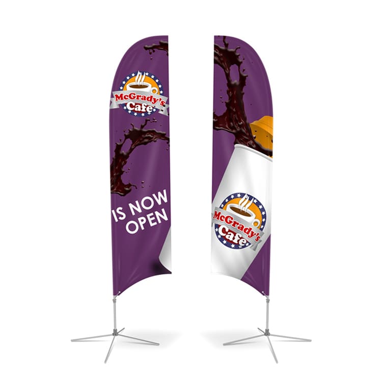 Large(80.5*400cm) Concave Feather Banners 15ft - POS03 Image