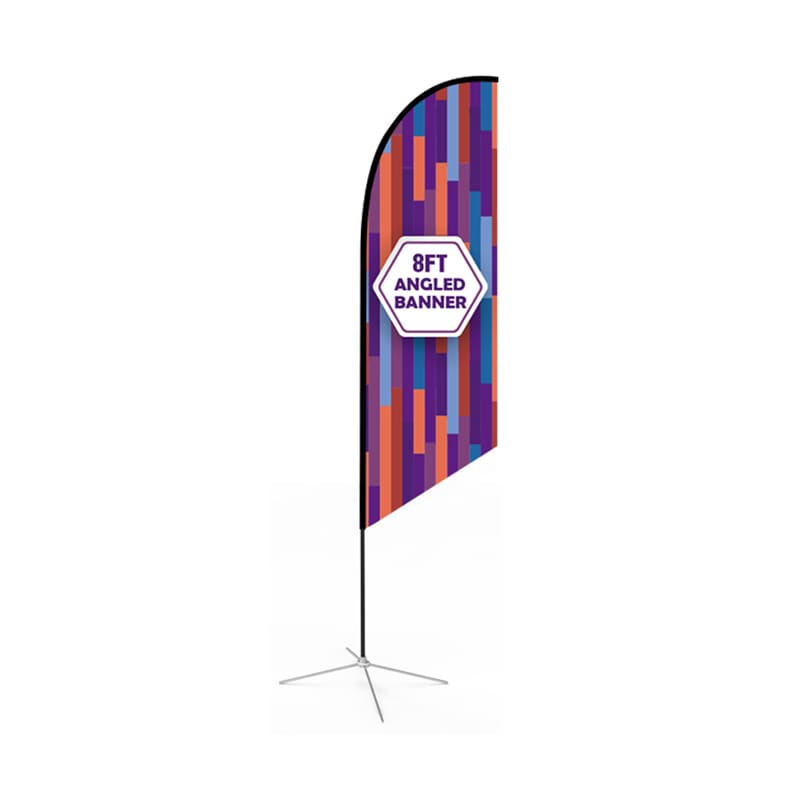 Medium(70.4*300cm) Angled Feather Banners 13ft - POS08 Image 