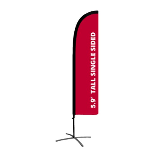 Medium(70.4*300cm) Straight Feather Banners 13ft - POS11 Image 