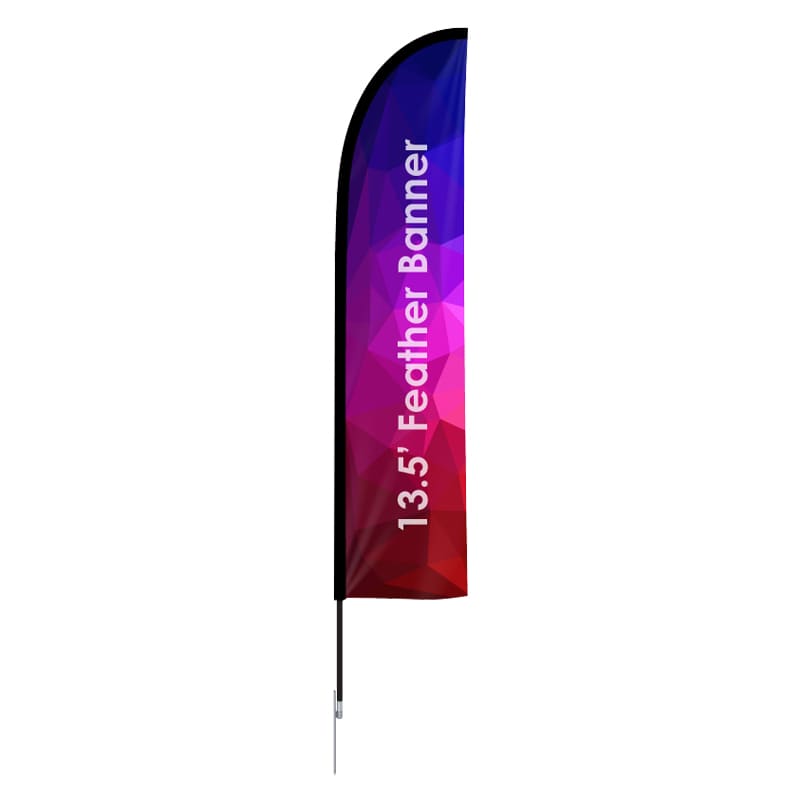 Large(80.5*400cm) Straight Feather Banners 15ft - POS12 Image 