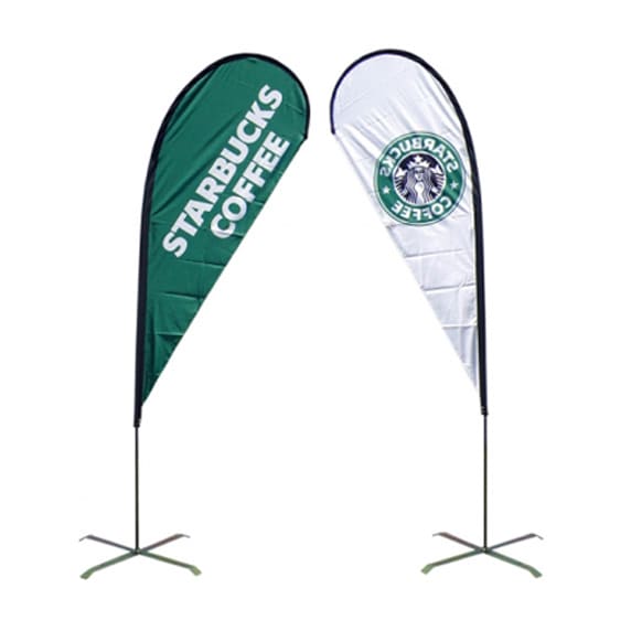 Large(109*388cm) Teardrop Banners 15ft - POS15 Image 