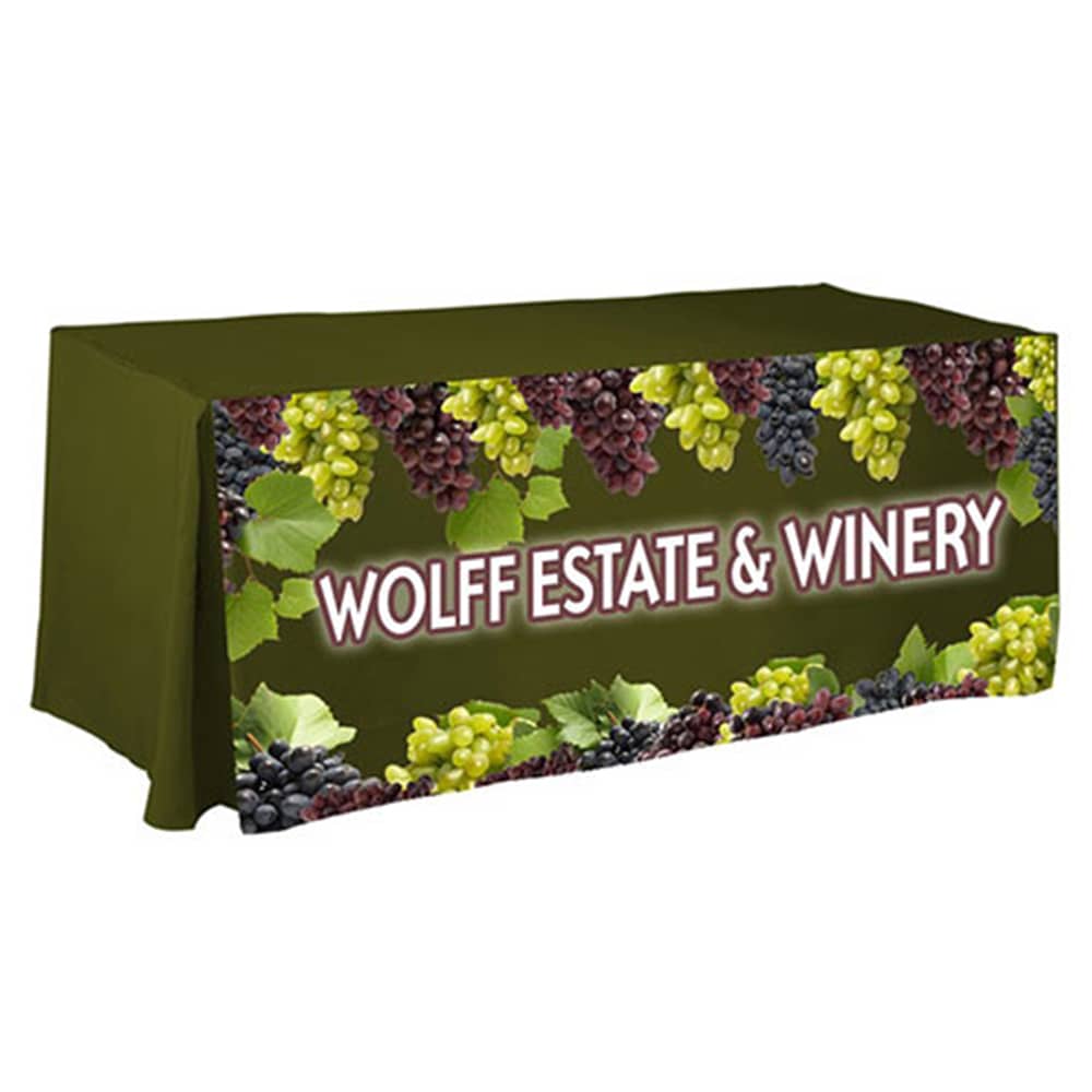 4 Side Pleated Table Cloth * 8ft - POS40 Image 