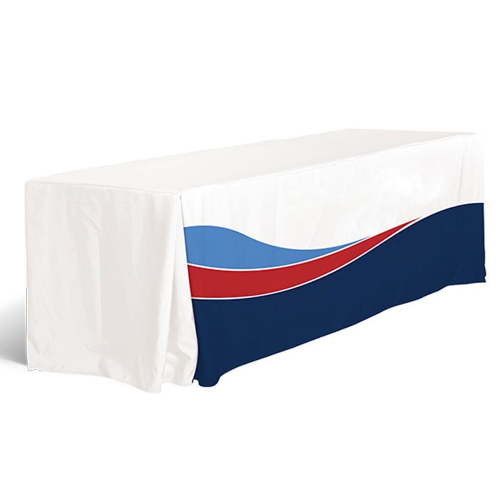 4 Side Pleated Table Cloth * 8ft - POS40 Image 