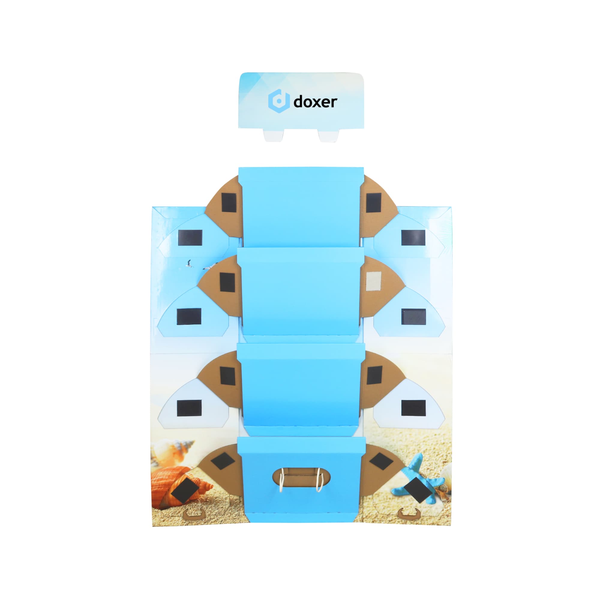 Quick Assembly Premium Cardboard Floor Display without Base - POS43 Image 