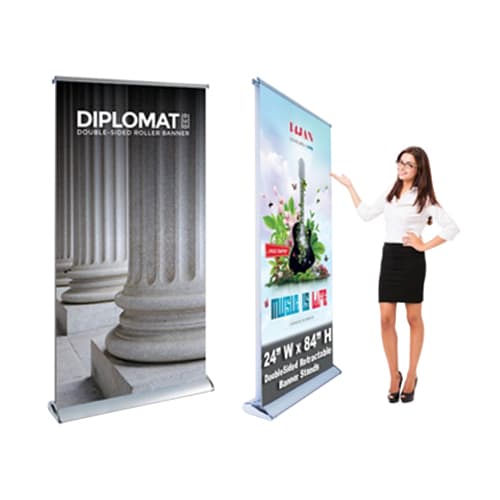 Double Sided Pull Up Banner (85 x 200cm) - POS53 Image 