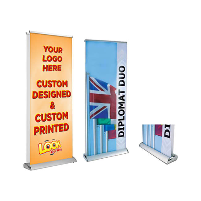 Double Sided Pull Up Banner (85 x 200cm) - POS53 Image 