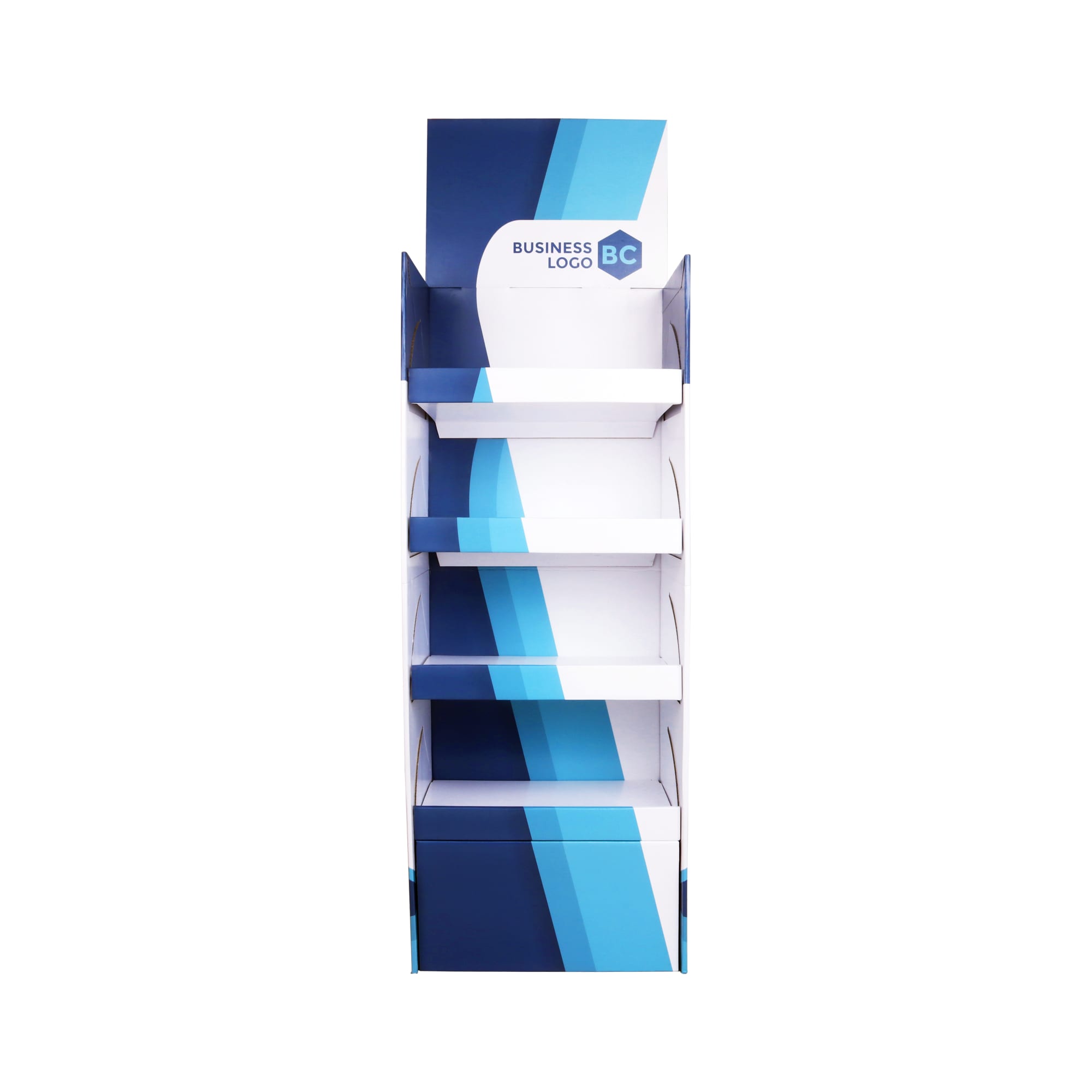 Quick Assembly Premium Cardboard Floor Display with Base - POS57 Image 