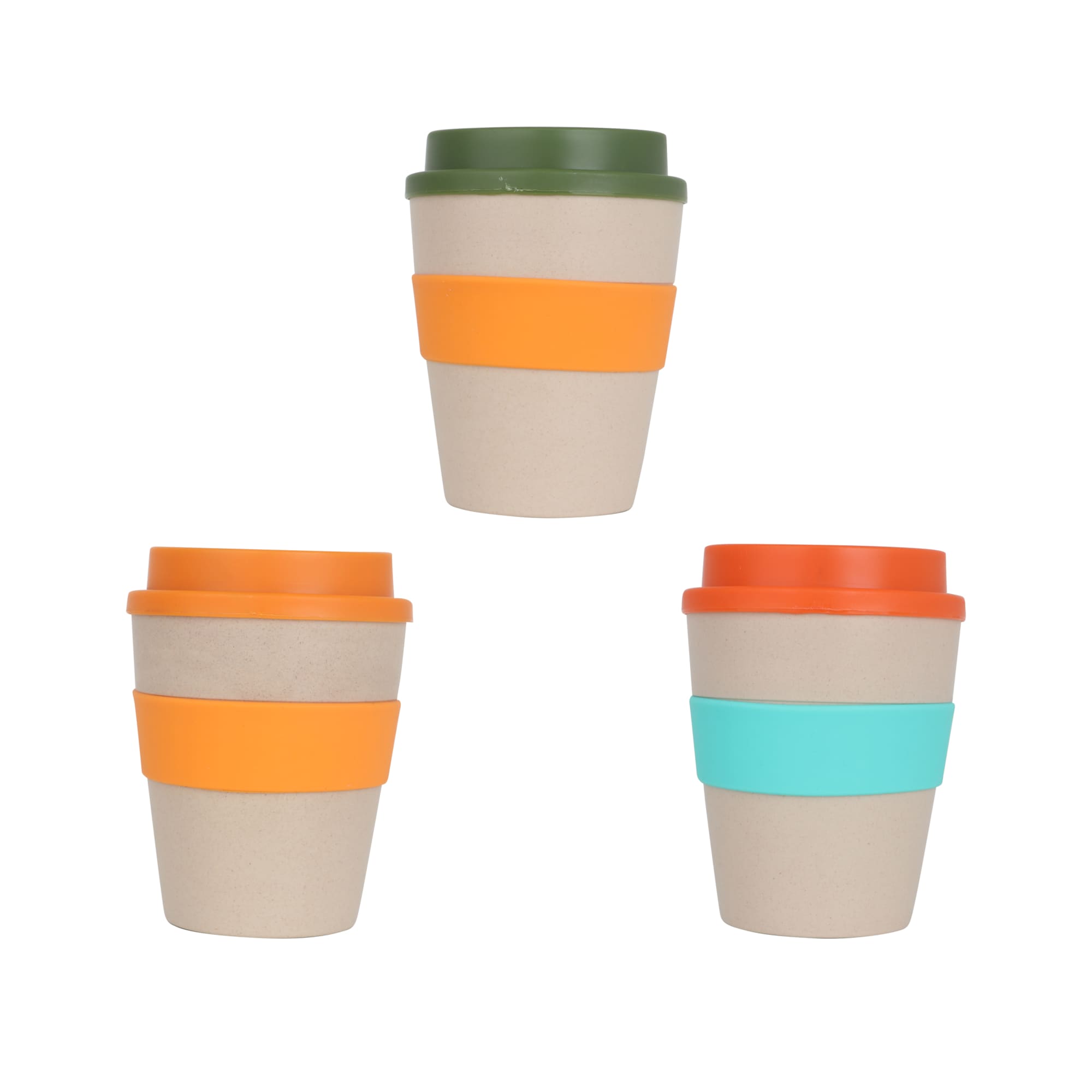 350ml Natural rice husk fibre Coffee Cup - PXD006 Image 