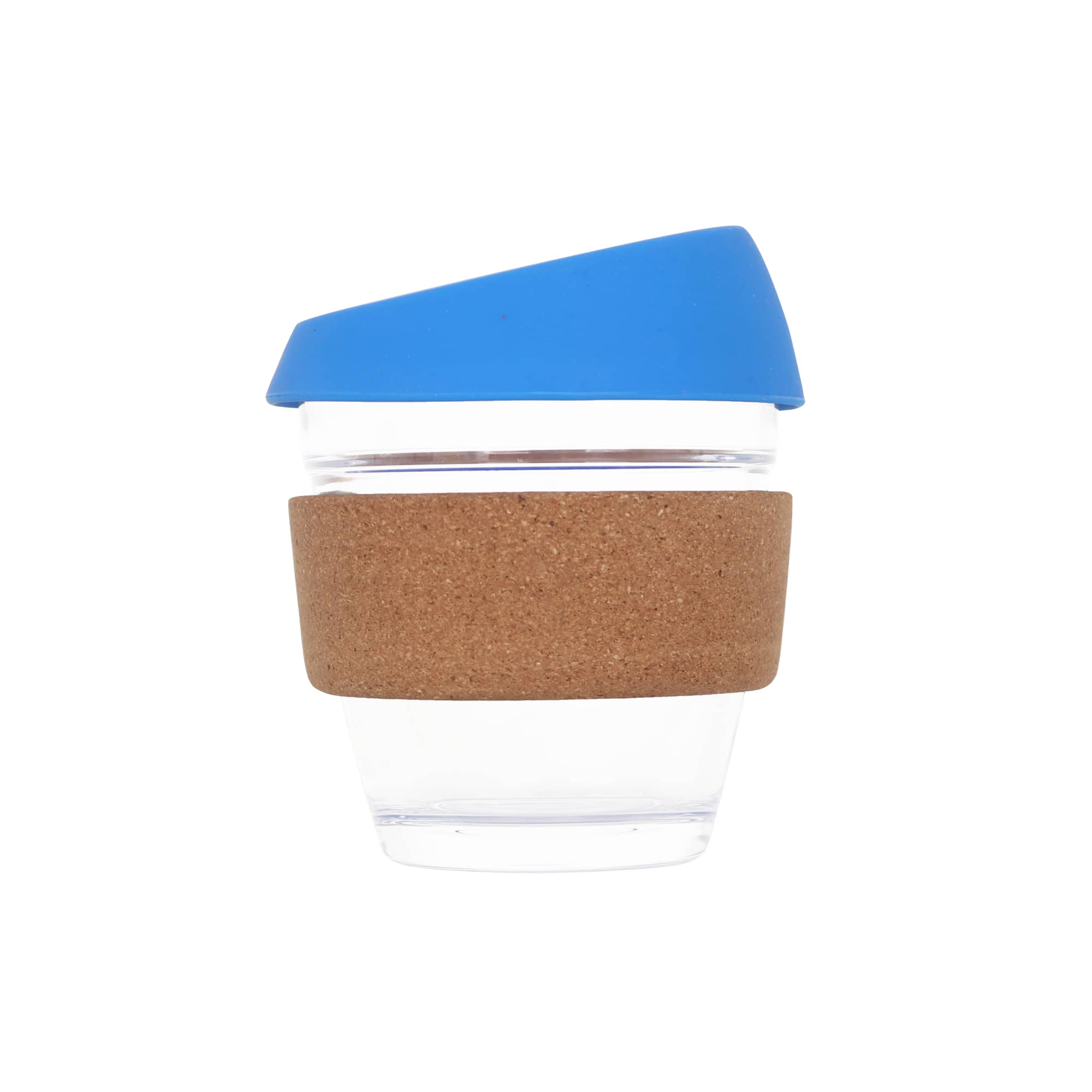 8 OZ Reusable Glass Coffee Cup with Cork Band - PXD018 Image 