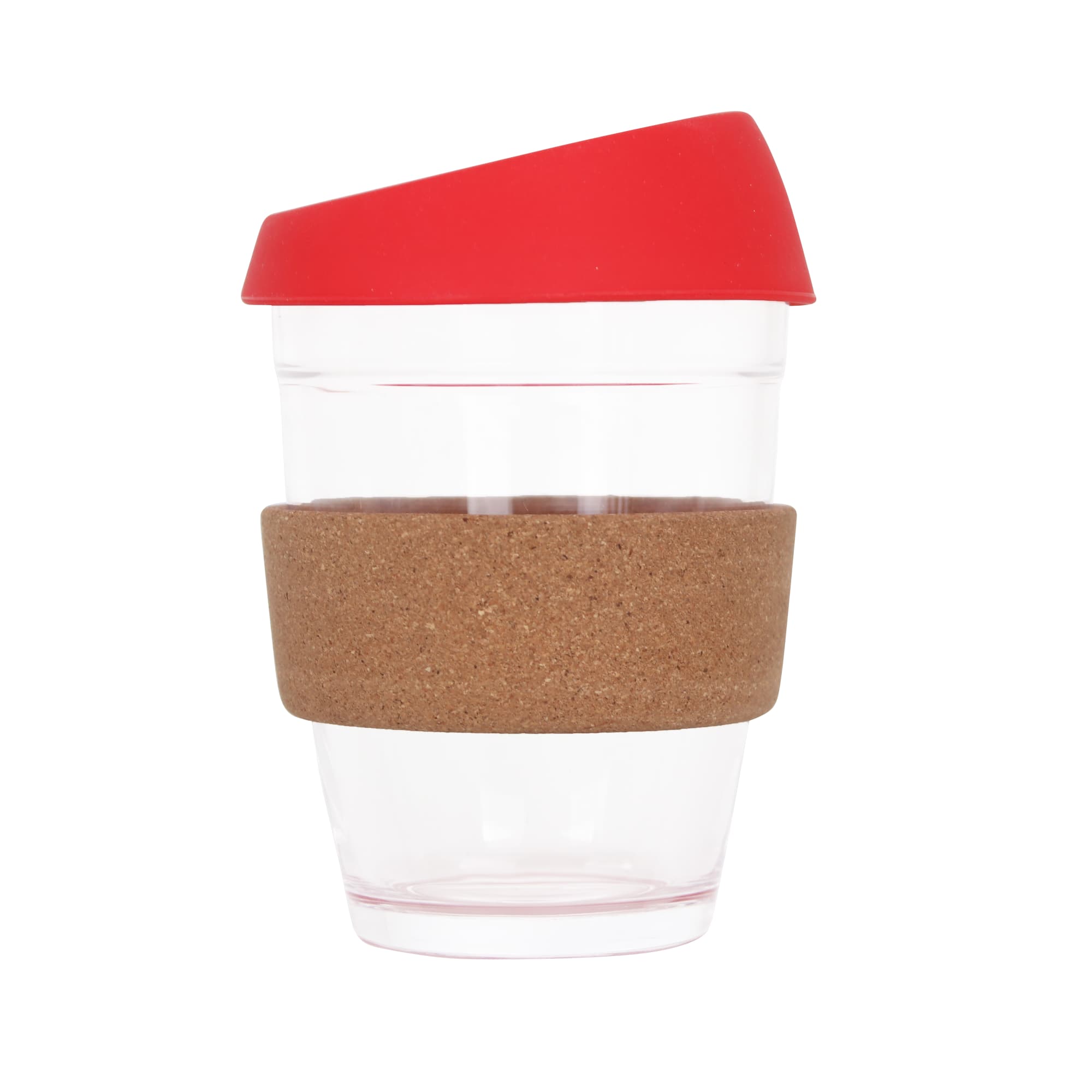 12 OZ Reuasble Glass Coffee Cup with Cork Band - PXD019 Image 