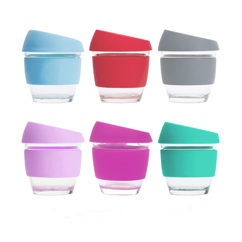 8 OZ Reusable Glass Coffee Cup - PXD020 Image 