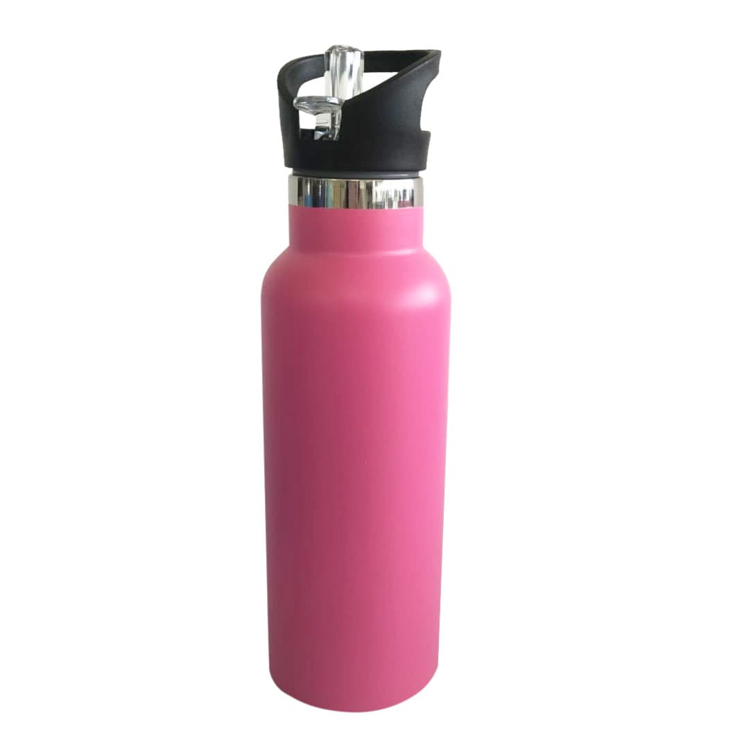600ml Double Wall Vacuum Bottle with Flip Valve Lid - PXD028 Image 