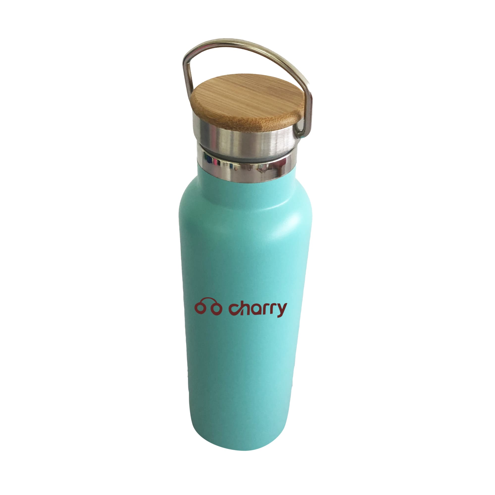 500ml Double Wall Vacuum Bottle with Bamboo Lid - PXD031 Image 