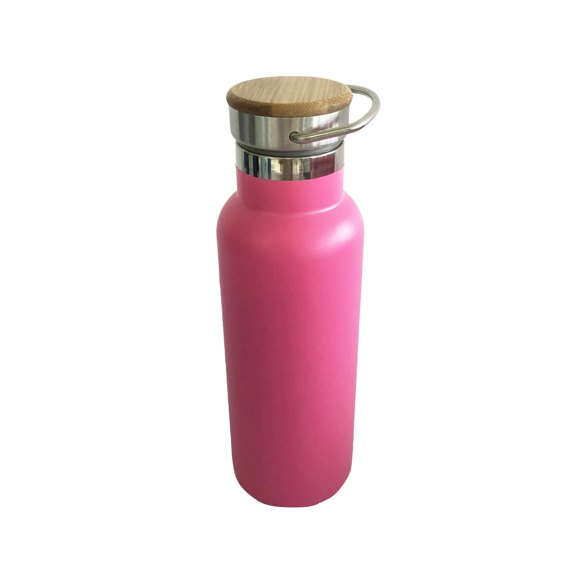 500ml Double Wall Vacuum Bottle with Bamboo Lid - PXD031 Image 