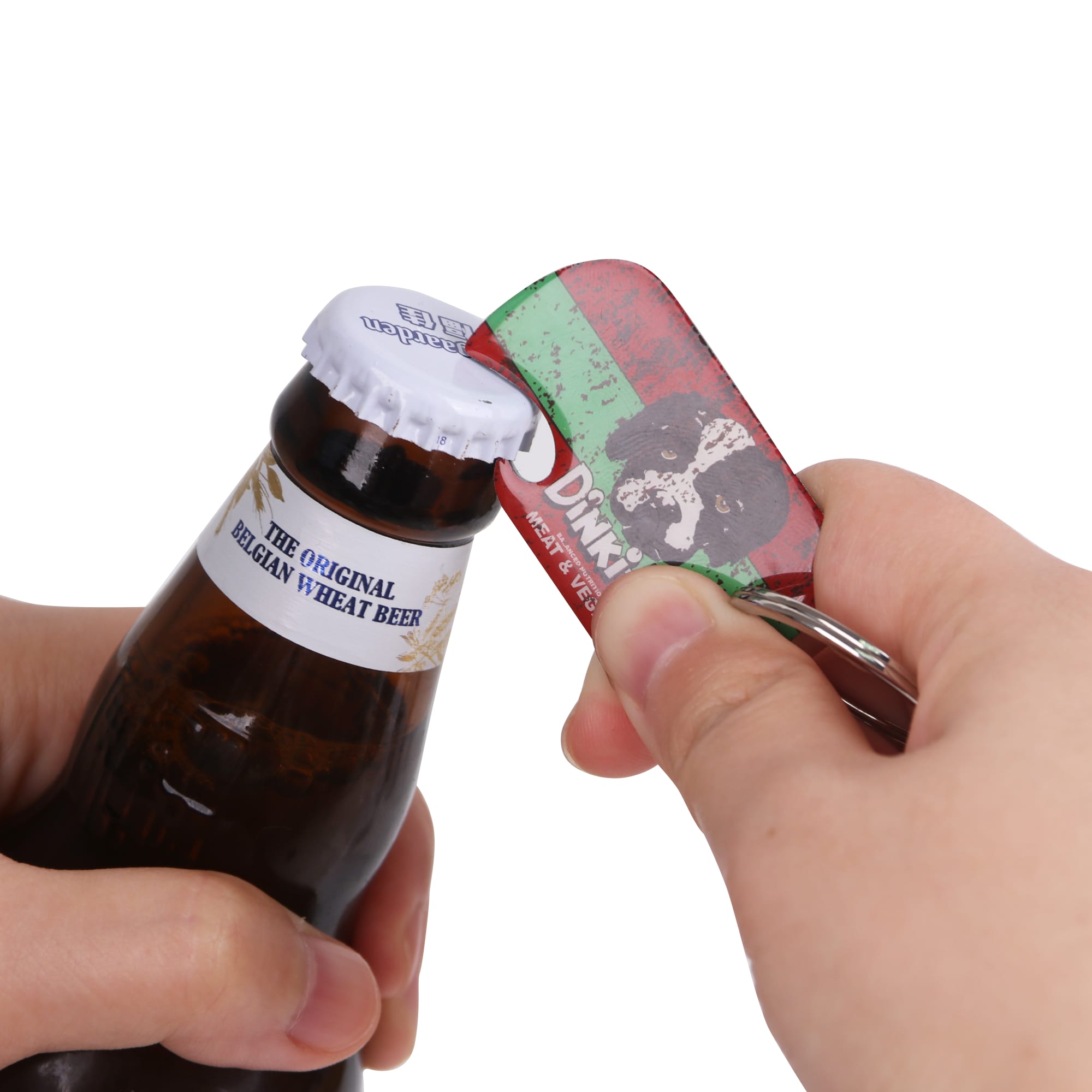 Dog Tag Bottle Opener Keyring - PXH011 Image 