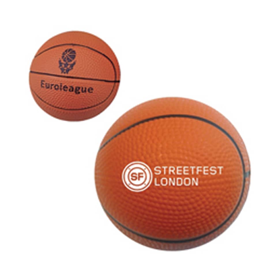 100mm Basketball Shape Stress Reliever - PXR119 Image 