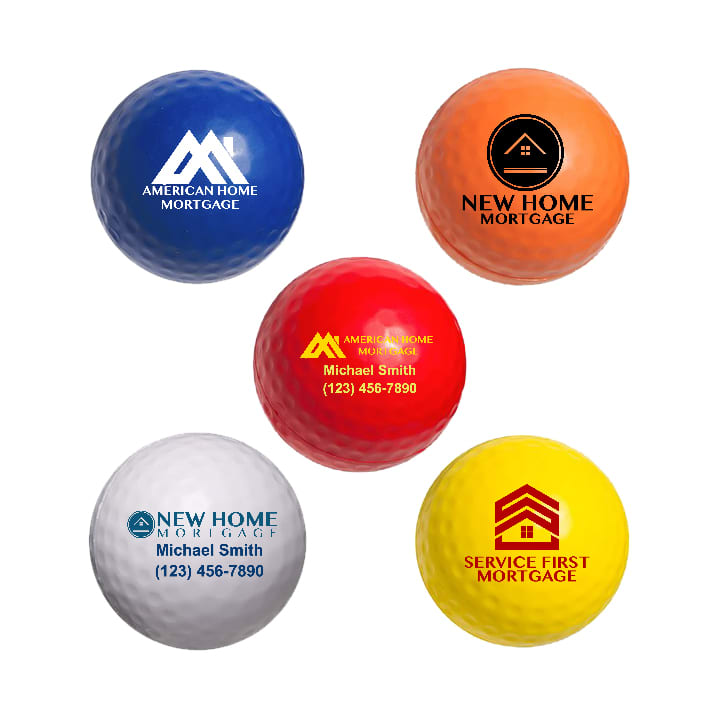 Golfball Shape Stress Reliever - PXR122 Image 