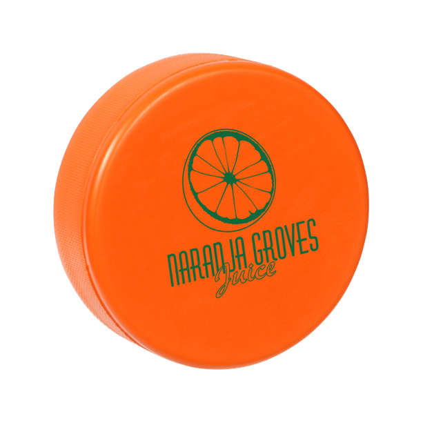 Hockey Puck Shape Stress Reliever - PXR163 Image 