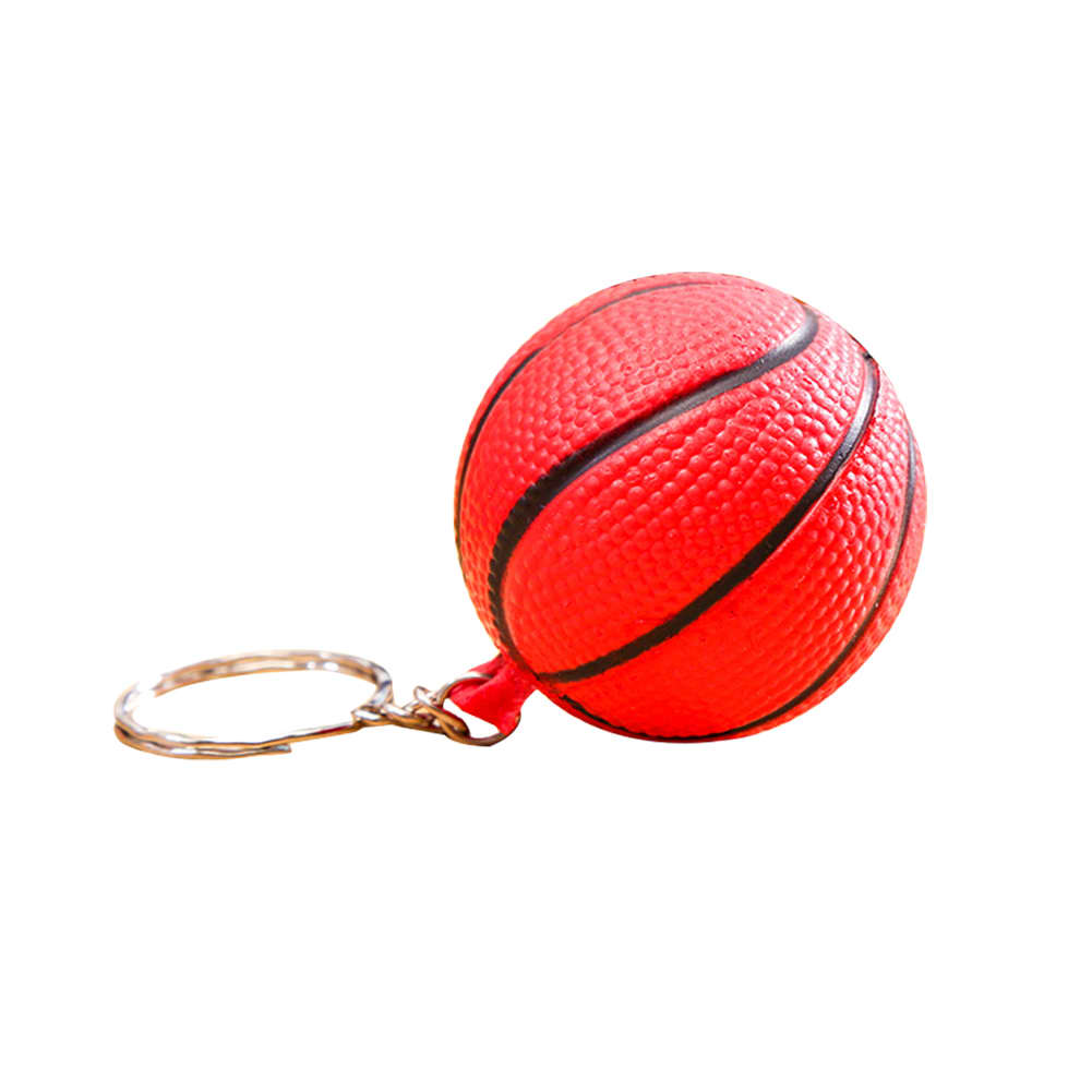 Keyring with Basketball Stress Item - PXR165 Image 