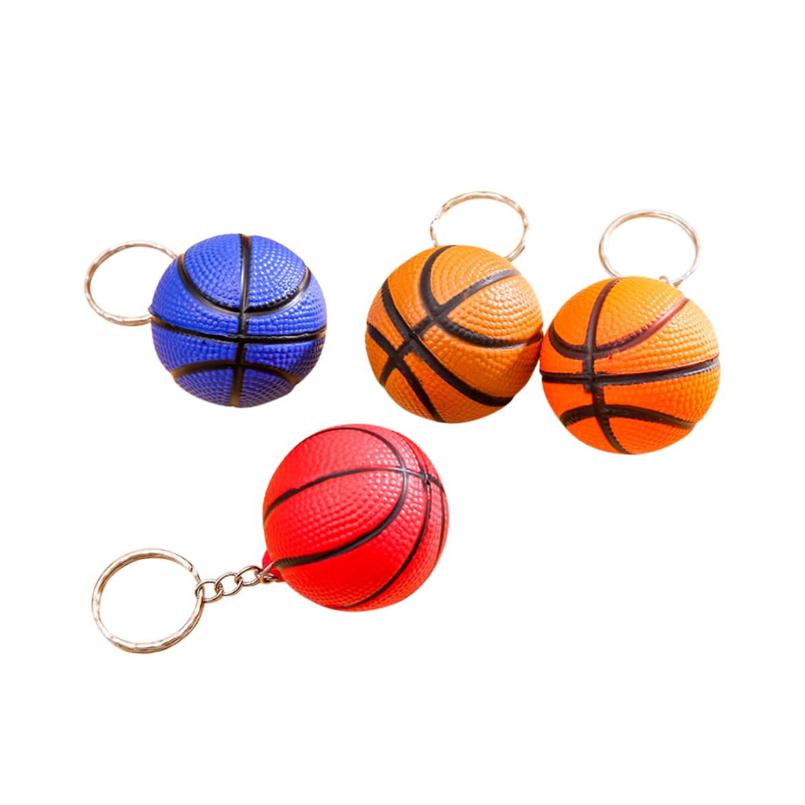 Keyring with Basketball Stress Item - PXR165 Image 