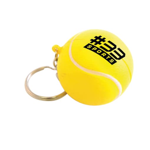 Keyring with Tennis Ball Stress Item - PXR166 Image