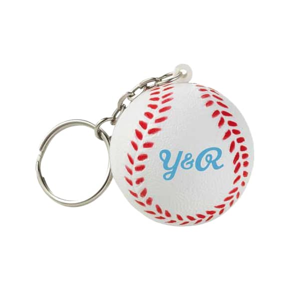 Keyring with Baseball Stress Reliever - PXR167 Image 